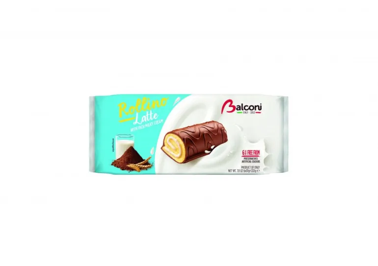 Bolo Snack Rollino com Leite