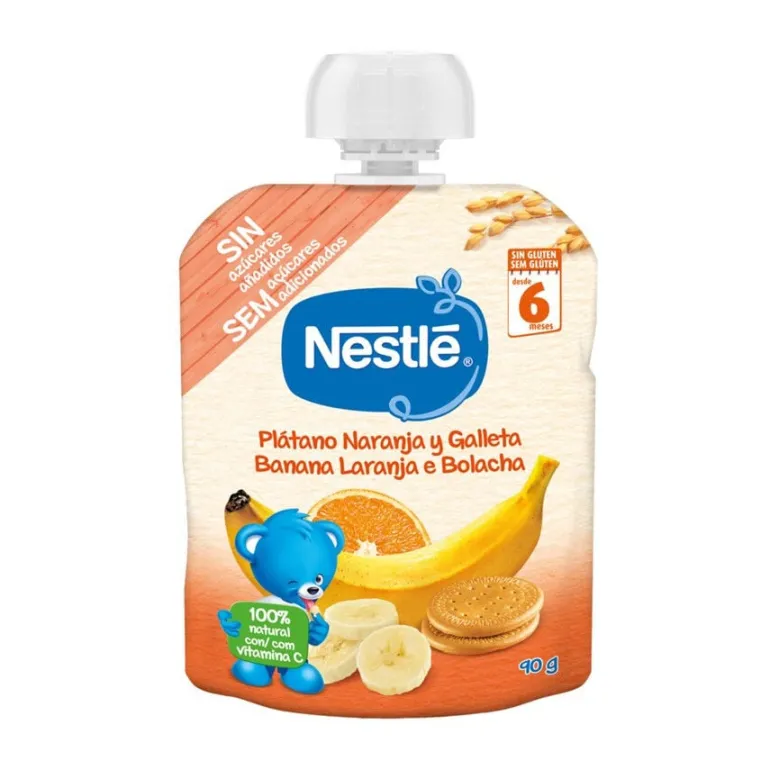 Bolsa de Fruta Banana Laranja e Bolacha