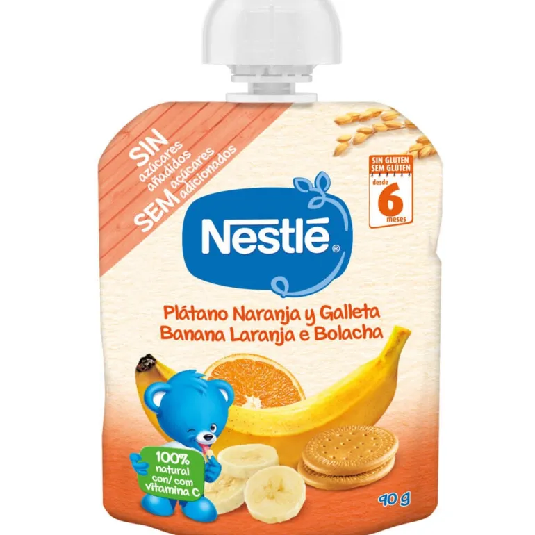 Bolsa de Fruta Banana Laranja e Bolacha