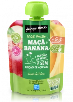 Bolsa de Fruta Maçã e Banana