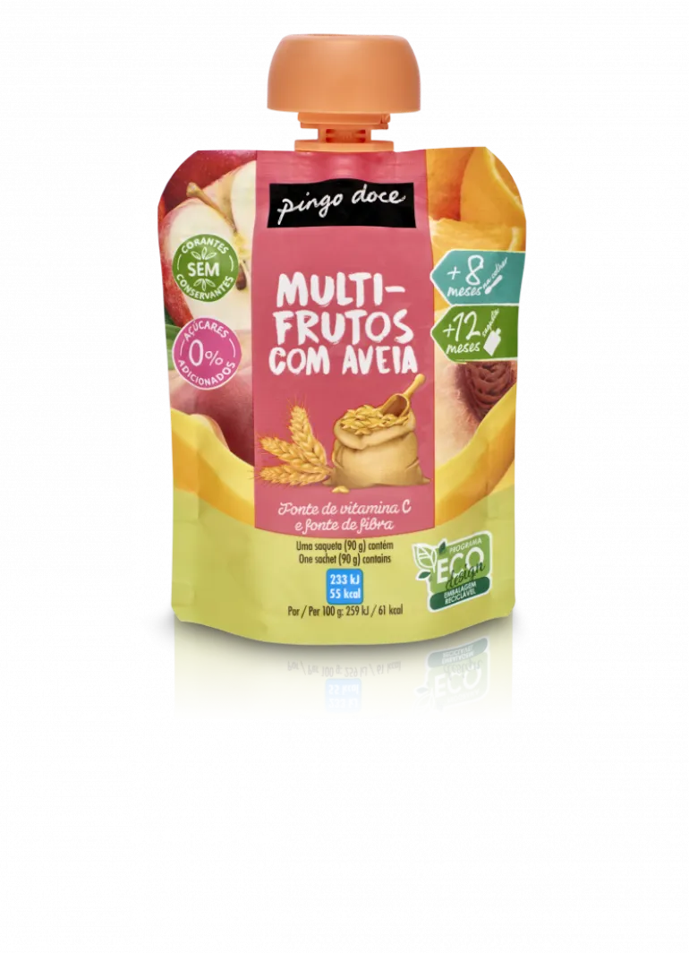 Bolsa de Fruta Multifrutos com Aveia