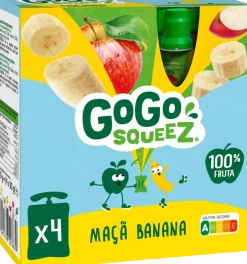 Bolsas de Fruta Maçã e Banana Pack 4