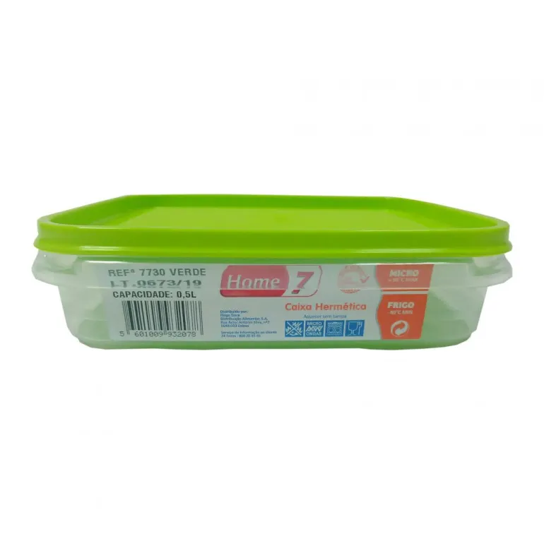 Caixa Hermética Retangular 0,5L