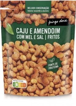 Caju e Amendoim Fritos com Mel e Sal
