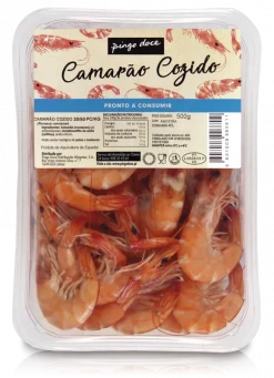Camarão Cozido 30/50 Fresco Embalado