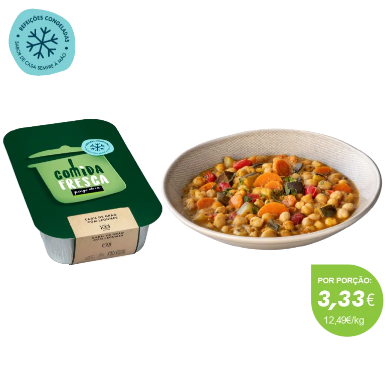 Caril de Grão e Legumes