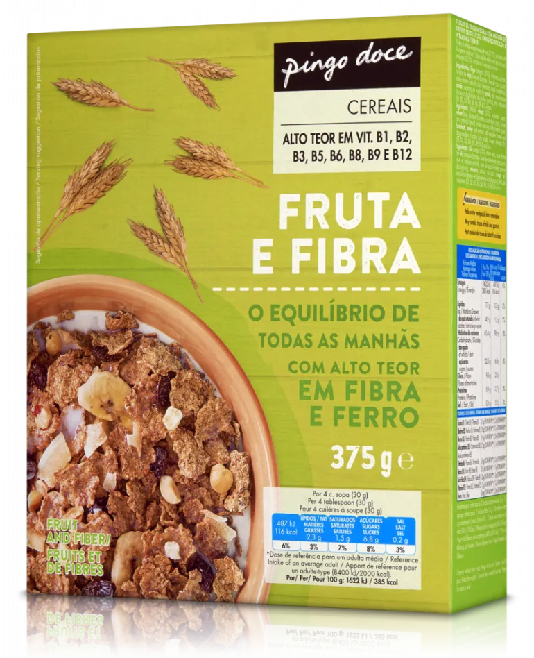 Cereais Fruta e Fibra