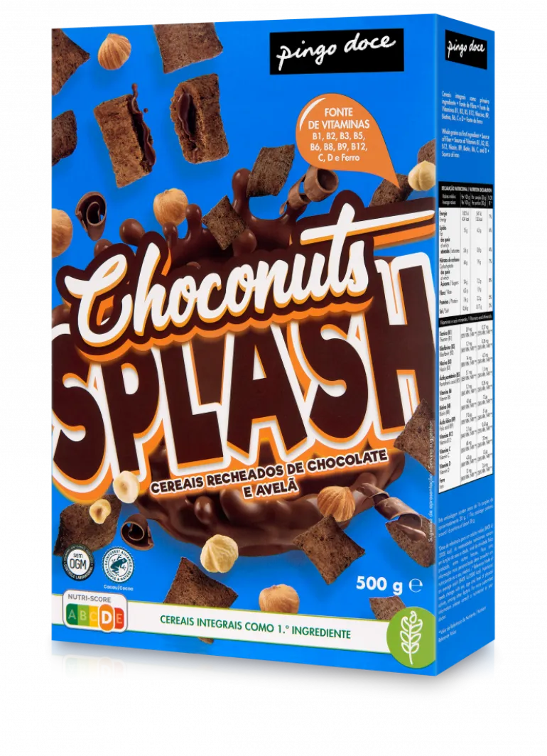 Cereais Recheados de Chocolate e Avelã