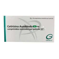 Cetirizina Aurobindo 10 Mg 20 Comprimidos
