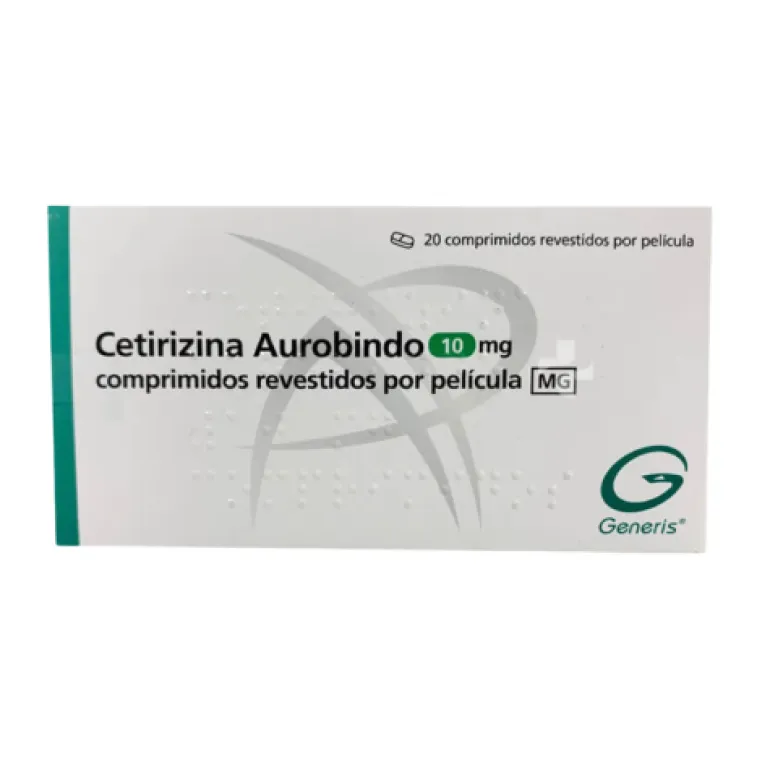 Cetirizina Aurobindo 10 Mg 20 Comprimidos