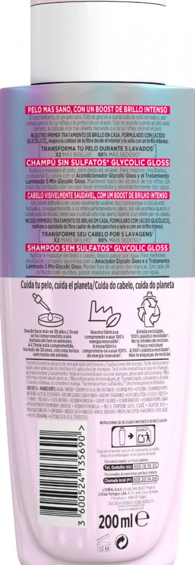 Champô Elvive Glycolic Gloss