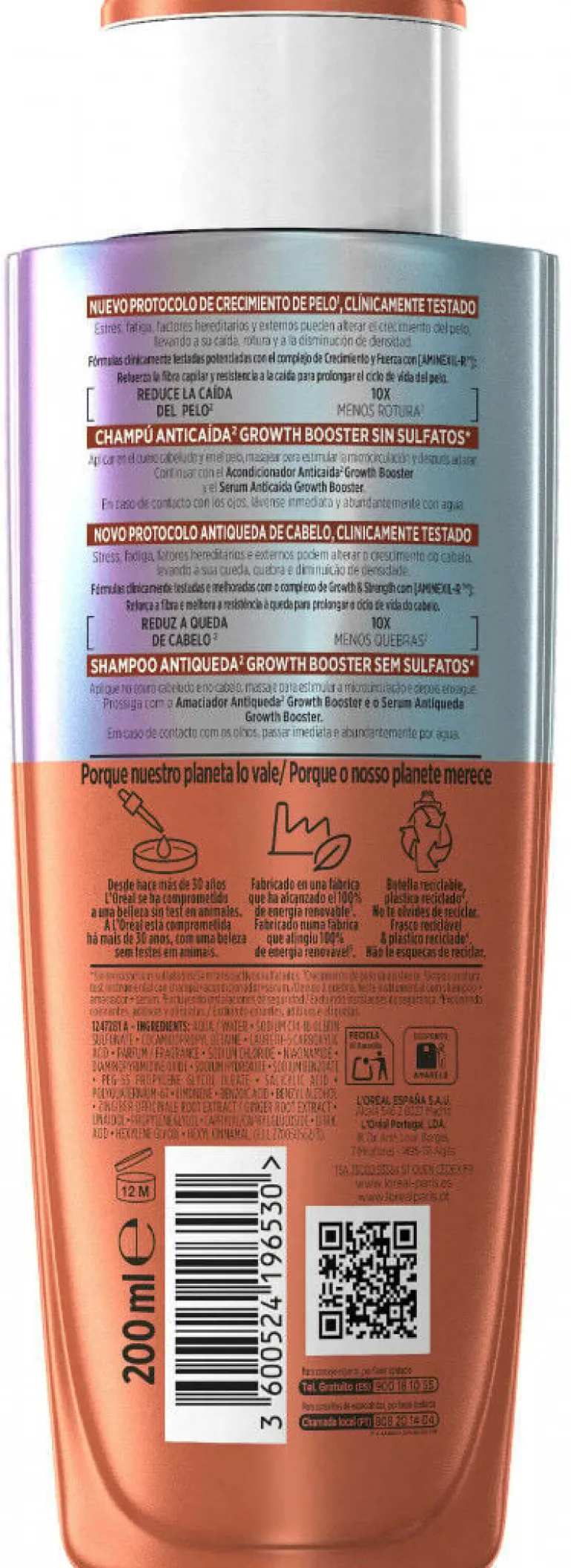 Champô Elvive Growth Booster Antiqueda