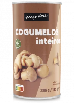 Cogumelos Inteiros em Lata