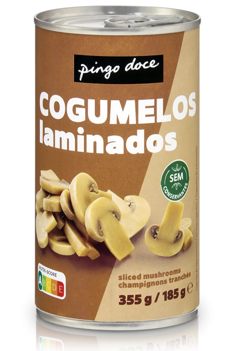 Cogumelos Laminados em Lata
