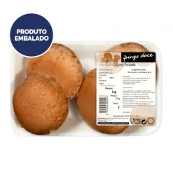 Cogumelos Portobello Grandes Embalados