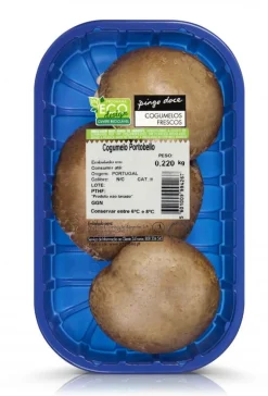 Cogumelos Portobello Grandes Embalados