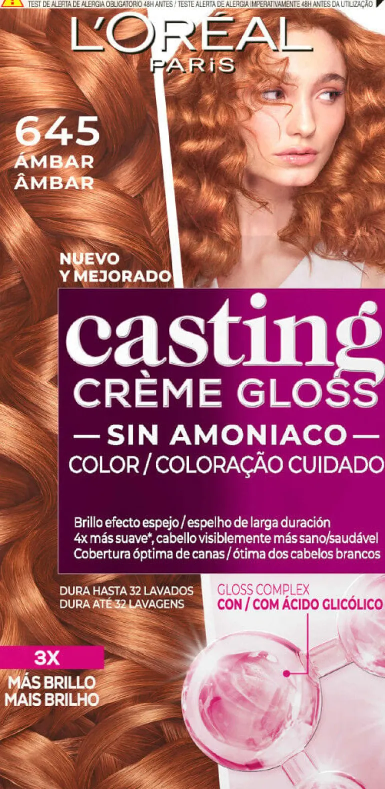 Coloração Casting Creme Gloss Âmbar 645