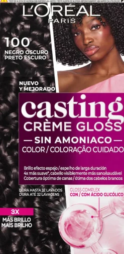 Coloração Casting Creme Gloss Preto Escuro 100