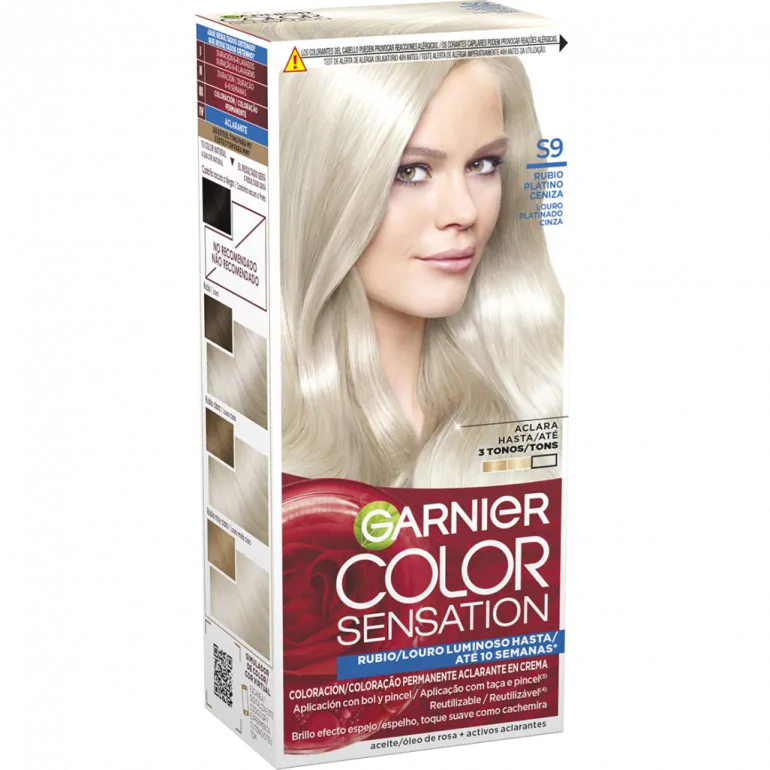 Coloração Color Sensation Louro Platina Cinza S9