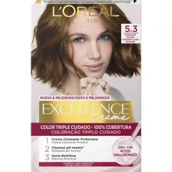 Coloração Excellence Castanho Claro Dourado 5.3