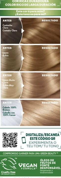 Coloração Nutrisse Louro Dourado 7.3