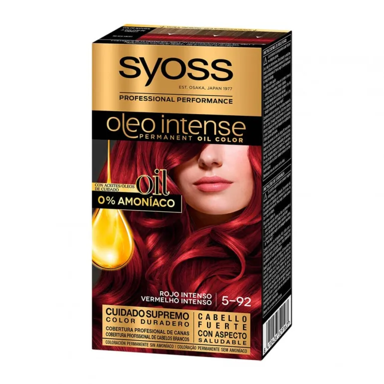 Coloração Syoss Oleo Intense Vermelho Intenso 5.92