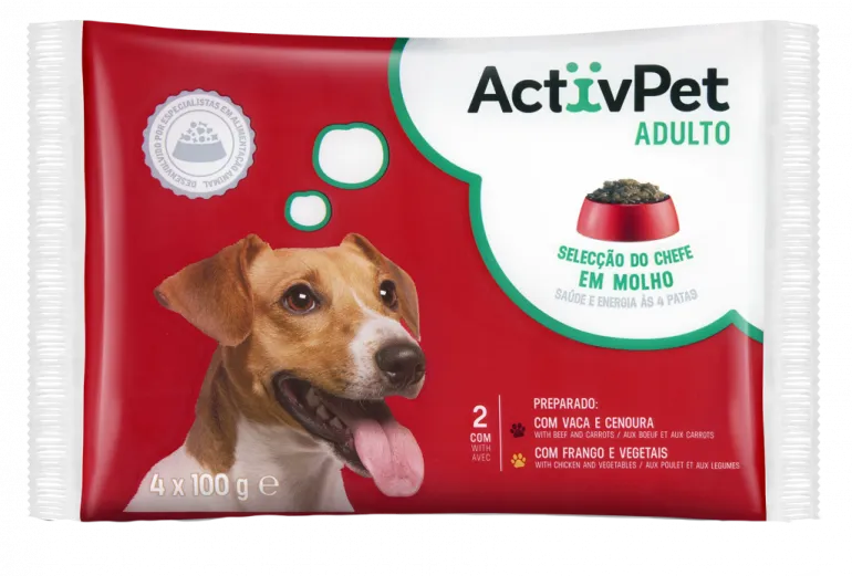 Comida Húmida para Cão Adulto Seleção de Carnes em Molho