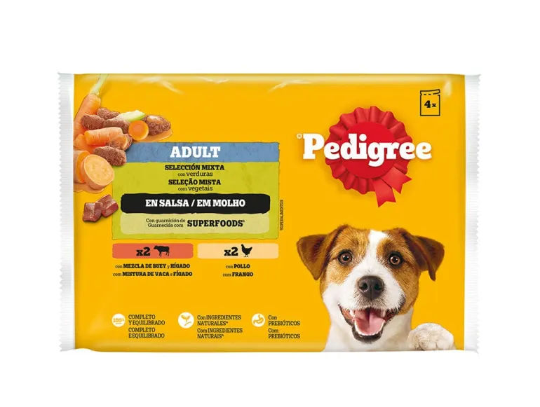 Comida Húmida para Cão Adulto Seleção de Carnes em Molho