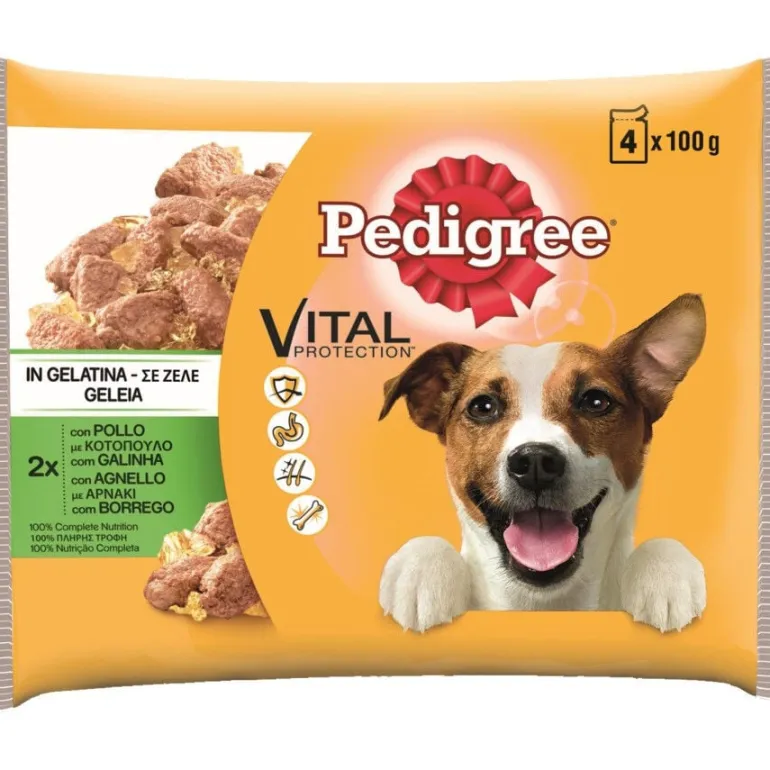 Comida Húmida para Cão com Galinha e Borrego em Geleia