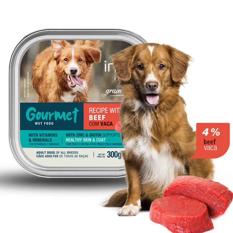Comida Húmida para Cão com Vaca