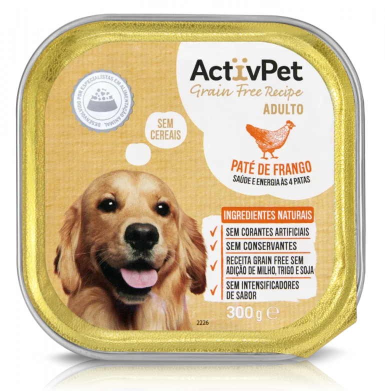 Comida Húmida para Cão Paté de Frango Grain Free