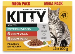 Comida Húmida para Gato Adulto Esterilizado Pedaços em Molho Mix