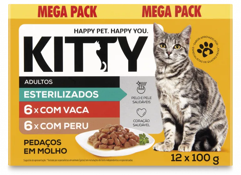 Comida Húmida para Gato Adulto Esterilizado Pedaços em Molho Mix