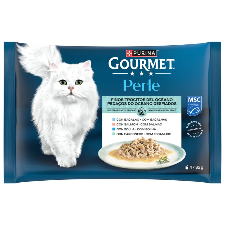 Comida Húmida para Gato Adulto Pedaços do Oceano