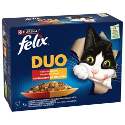 Comida Húmida para Gato Duo Seleção do Campo em Gelatina