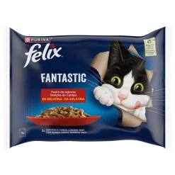 Comida Húmida para Gato Fantastic Carne em Gelatina