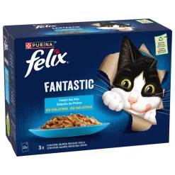 Comida Húmida para Gato Fantastic Peixe em Gelatina