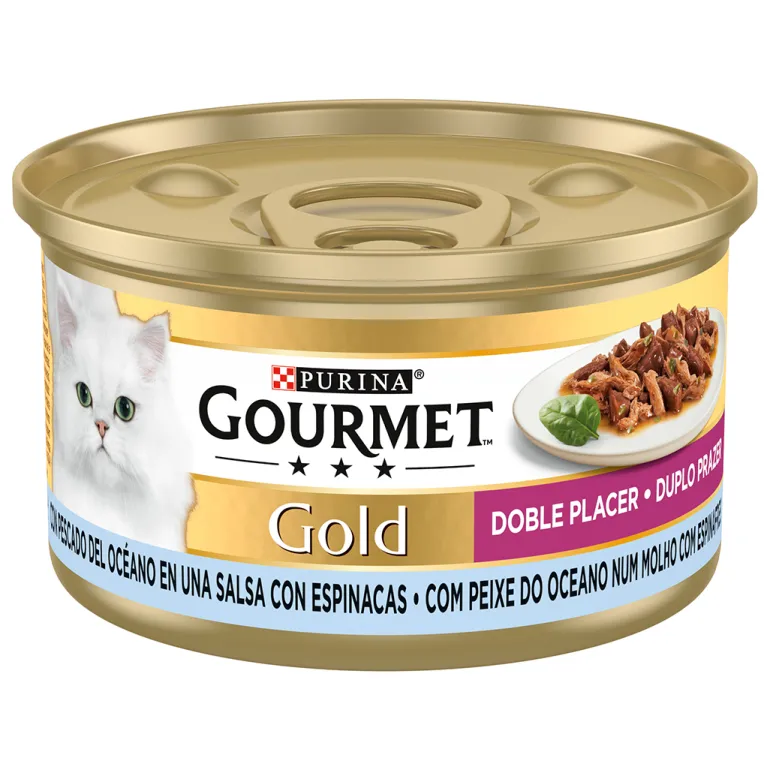 Comida Húmida para Gato Gold Duplo Prazer com Peixe