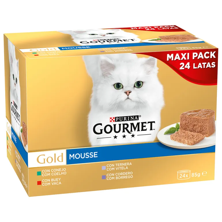 Comida Húmida para Gato Gold Mousse com Carnes