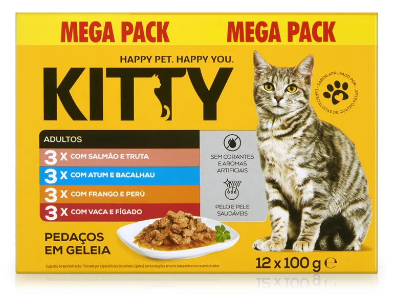 Comida Húmida para Gato Pedaços em Geleia Mix