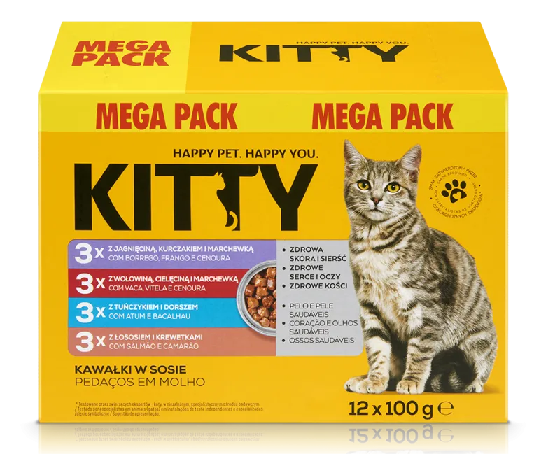Comida Húmida para Gato Pedaços em Molho Mix