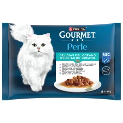 Comida Húmida para Gato Perle Delícias do Oceano