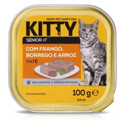 Comida Húmida para Gato Sénior Patê com Frango e Borrego