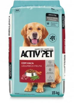 Comida Seca para Cão Adulto com Vaca, Fruta e Legumes