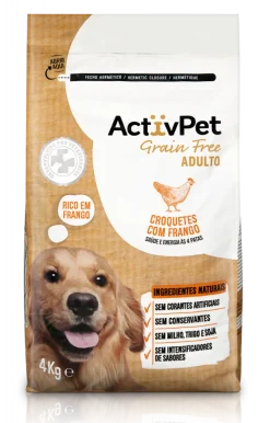 Comida Seca para Cão Adulto Croquetes com Frango Grain Free
