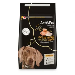 Comida Seca para Cão Adulto Premium com Frango e Arroz