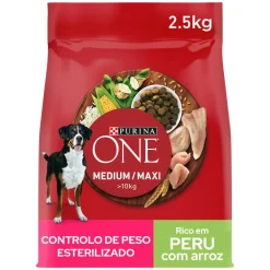 Comida Seca para Cão +10kg Controlo de Peso com Peru
