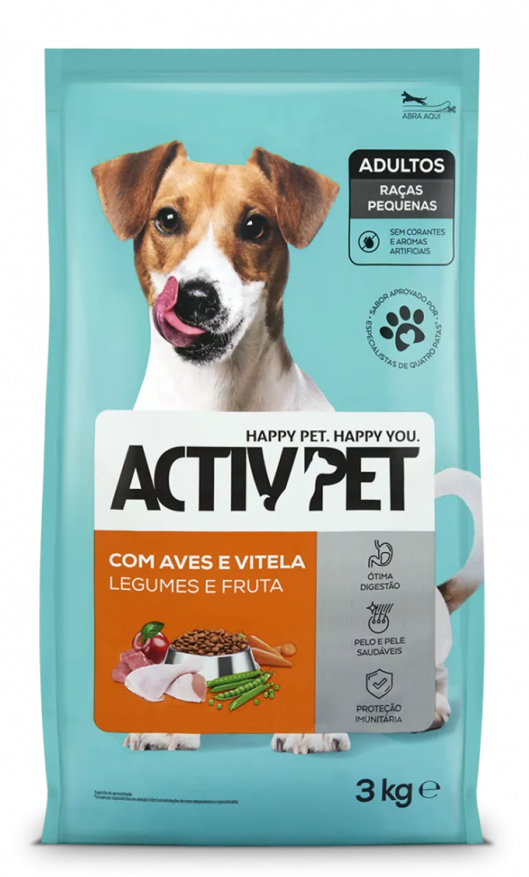 Comida Seca para Cão Raças Pequenas com Aves e Vitela