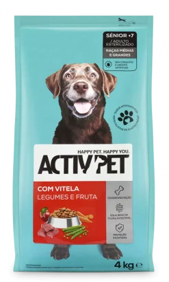 Comida Seca para Cão Sénior +7 com Vitela