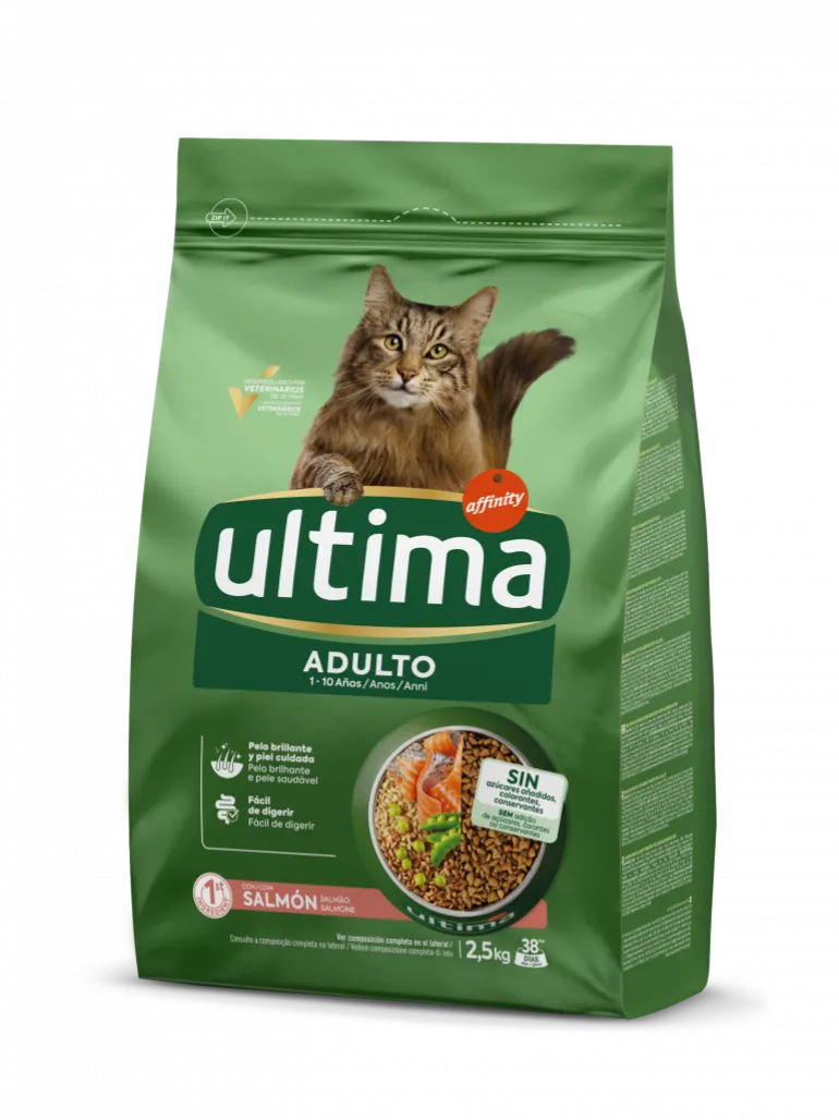 Comida Seca para Gato Adulto com Salmão